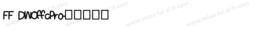 FF DINOffcPro字体转换